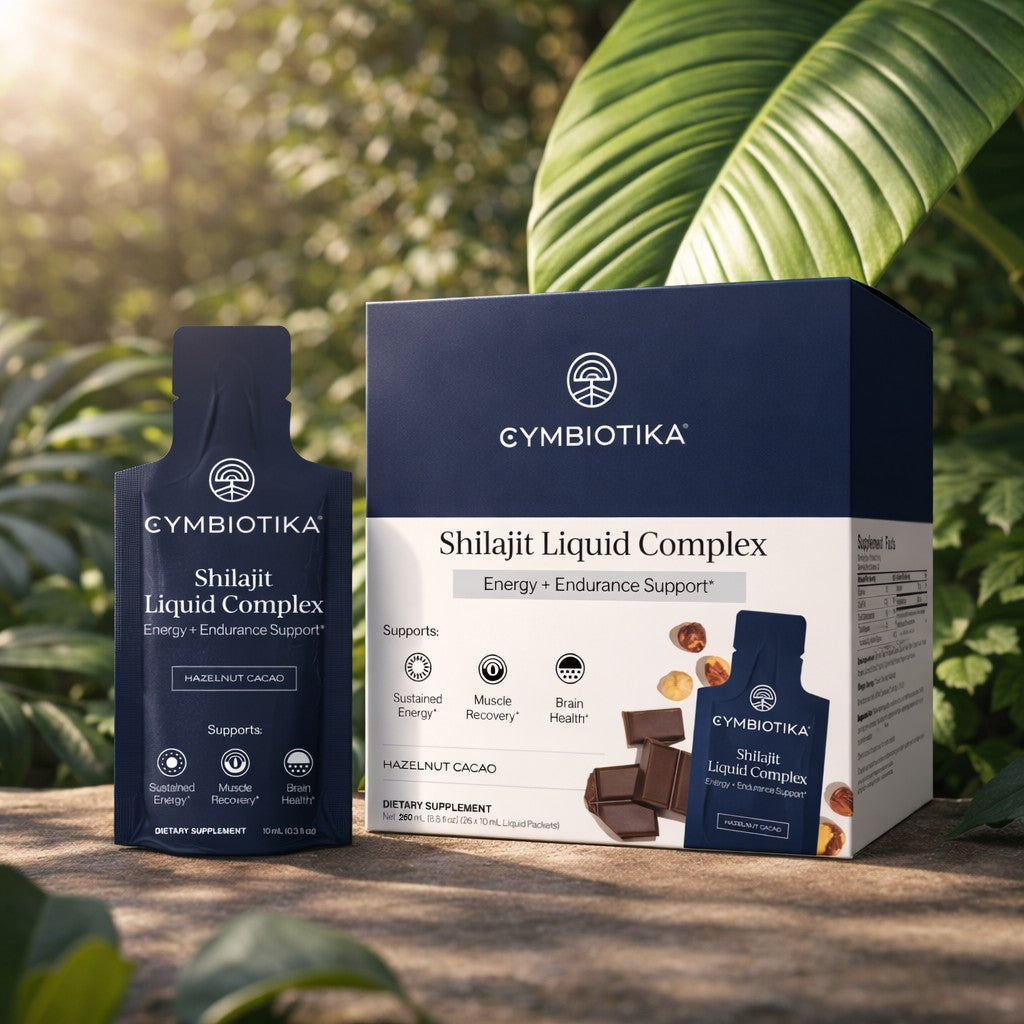 Cymbiotika - Liquid Supplement Complex Shilajit Hazelnut Cacao 10ml.