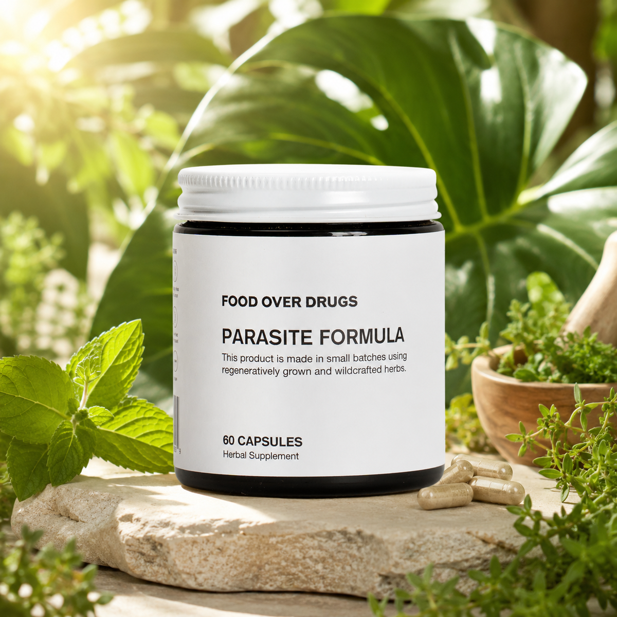 Food Over Drugs - Supplement Capsules Parasite Formula 60ct